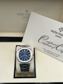 Patek Philippe Nautilus 40mm white gold blue dial watch